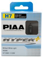 Лампы галогенные PIAA HYPER PLUS (H7) 4000K 55W (2 шт) Светоотдача 100W Лампы галогенные PIAA HYPER PLUS (H7) 4000K 55W (2 шт) Светоотдача 100W