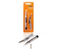 Пробник автомобильный с лампой и проводом металл 6/12/24В 110мм